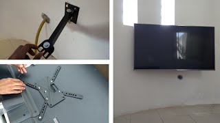 como instalar suporte ARTICULADO p TV [upl. by Wimsatt]