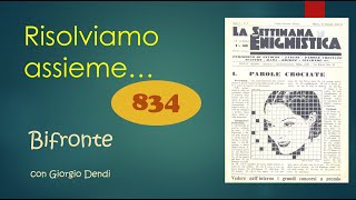 Risolviamo con Giorgio Dendi un BIFRONTE della Settimana Enigmistica [upl. by Druci]