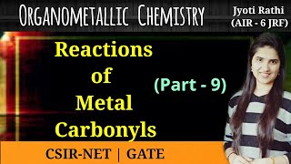 Reactions of metal carbonylsSubstitution reactionsAssociative dissociative mechanismCSIRNET GATE [upl. by Nalro662]