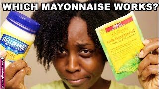 Mayonnaise For Hair Before and After  WHICH WORKS BETTER [upl. by Ssalguod]