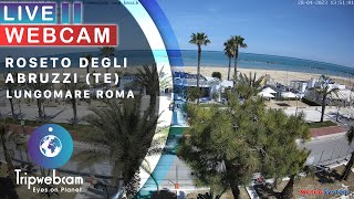 Roseto degli Abruzzi Live Webcam  Lungomare Roma [upl. by Ades780]