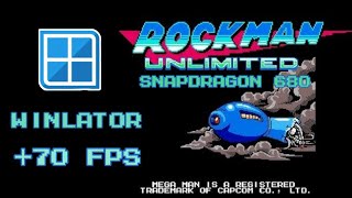 MegaMan Unlimited test snapdragon 680 in Winlator 70 fps sansung a05s [upl. by Htiffirg]