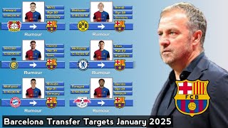 Barcelona Transfer Targets January 2025 With Brandt amp Wirtz Season 20242025 [upl. by Tam]