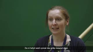 Newid iaith gwaith Isdeitlau Cymraeg  Changing the language of work Welsh subtitles [upl. by Salangia]