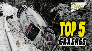 ACI Rally Monza 2020 TOP 5 CRASHES WRC [upl. by Llerdna]