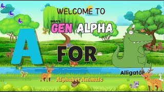 A for Alligator B for Bear  Abcd Song  Abcd Rhymes  inbas gen  Alphabet Song  Letter Sounds [upl. by Eidolem]