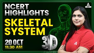 Skeletal System One Shot in 3D  NCERT Highlights  NEET 2024 Biology  Garima Goel [upl. by Vaenfila]