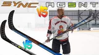 Bauer AG5NT vs Nexus SYNC hockey stick review  NO MORE high kick point Supreme sticks [upl. by Pamella]