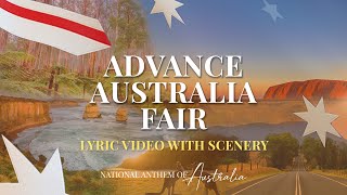 Advance Australia Fair Lyrics Video  Australian National Anthem  One And Free  2021 Lyrics [upl. by Analem681]