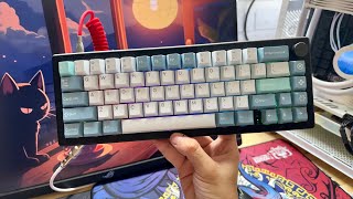 Teclado Custom GMK67  Ficou uma Delicia para digitar Switch Gateron silver v3 pro [upl. by Uis]