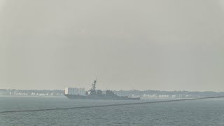 USS Gonzalez DDG 66 Departing Norfolk [upl. by Audrey]