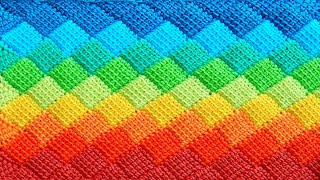 Entrelac Crochet  Introduction [upl. by Walters]