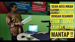 Cara Scan Akta Nikah dengan Scanner CZUR  cepat akurat hasil mantap deh [upl. by Enneirda769]