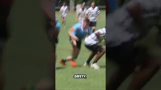 Unbelievable Rugby Leap  The Somersault Tackle Dodge [upl. by Witt]