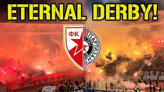 Crvena ZvezdaPartizan 09032024  1Division Eternal Derby  Fevernova Groundhopping  Serbia [upl. by Yreffej]