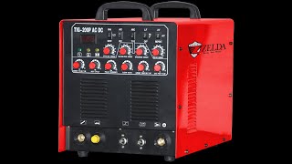 Good Quality Analog AC DC Aluminium TIGARC Super 200p Ac Dc Pulse Tig Welder [upl. by Shu]