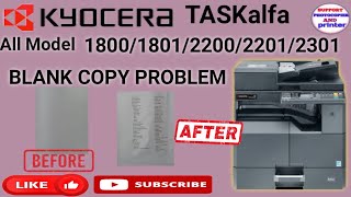 Kyocera Taskalfa 1800 BLANK COPY PROBLEM HVT Board Replacing  Blank Photocopy Problem Solved [upl. by Felisha]