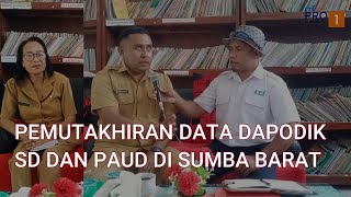 PEMUTAKHIRAN DATA DAPODIK SD DAN PAUD SUMBA BARAT  WAWANCARA REPORTER  RRI SUMBA [upl. by Nelsen752]