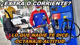 GASOLINA EXTRA Y CORRIENTE RELACIÓN OCTANAJEALTITUD ¿CUÁL USAR Y POR QUE [upl. by Naicul233]