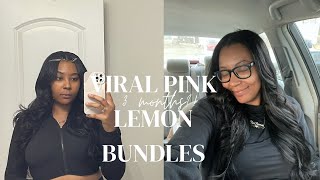 3 MONTHS OMG VIRAL PINK LEMON HAIR REVIEW  STYLING [upl. by Prussian]