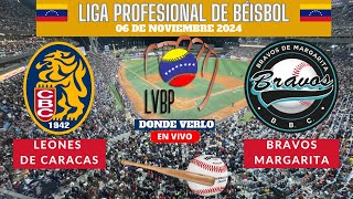 🇻🇪LVBP⚾️Dónde Ver EN VIVO Leones de Caracas vs Bravos de Margarita Temporada 20242025 [upl. by Hermann]