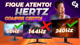 🟢 MONITOR 60HZ VS 144HZ VS 240HZ  Um deles não serve para você [upl. by Vannie96]