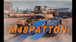 ▶️M 48 PATTON🦧 путь на 3 отметки93streamlivetankcompanygameplayKratosTankCompany [upl. by Serilda]