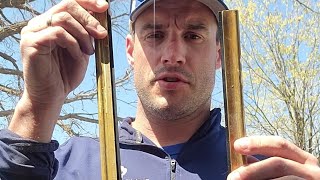 How to change a rubber out for an Ettore brass channel for window cleaning [upl. by Harts]