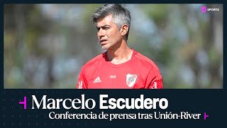 EN VIVO Marcelo Escudero habla en conferencia de prensa tras Unión vs River [upl. by Anaujait]