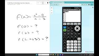 TI 84 Plus CE Functional Values [upl. by Aihsined]