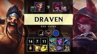 Draven ADC vs Xayah Rampage  EUW Grandmaster Patch 1422 [upl. by Atinel]