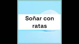 Significado de soñar con ratas [upl. by Woodsum]