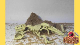 Excavation Station Trex Dig Site Toy [upl. by Malca621]