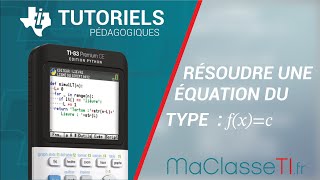 Résolution dune équation fxc fonction kx² [upl. by Higley]