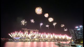 Singapore National Day Fireworks 2023 [upl. by Tanney687]