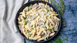 Creamy Steak Pasta [upl. by Maice]