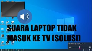 Cara Mengatasi Suara Laptop Tidak Keluar atau Masuk di TV HDMI [upl. by Debi]