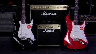 FENDER HSS STRAT vs IBANEZ PRESTIGE  Guitar Tone Comparison [upl. by Muirhead]