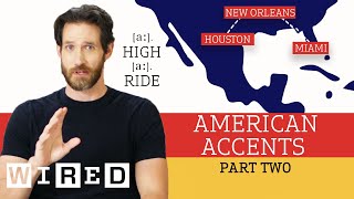 Accent Expert Gives a Tour of US Accents  Part 2  WIRED [upl. by Ande]