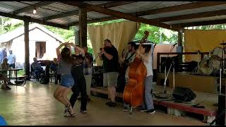 LA Danser  Moriah Hargrave  Cajun Dancing with sister Elista Istre at Ashokan MusicDance Camp [upl. by Marl]