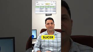 Slicer is an amazing feature to filter data in excel excelshorts ytshorts shorts [upl. by Koren]