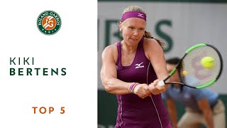 Kiki Bertens  TOP 5  Roland Garros 2018 [upl. by Novit]