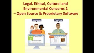 GCSE Legal Ethical 2  Open Source amp Proprietary Software [upl. by Assirual]