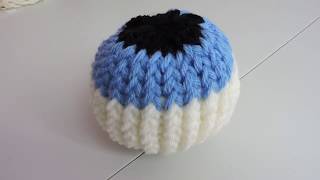 How to Loom Knit an Eyeball [upl. by Adlee]