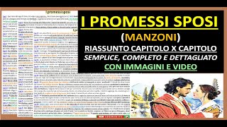 ✅ I PROMESSI SPOSI Riassunto semplice completo e dettagliato capitolo x capitolo  immagini e video [upl. by Udella]