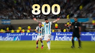 Lionel Messi ● All 800 Goals in Career ● With Commentaries [upl. by Nellda902]