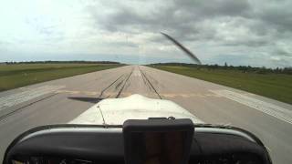 Goderich Airport landing runway 32 in a Zenair CH300 [upl. by Na]