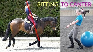 Sitting To Canter  Dressage Training TV [upl. by Slerahc663]