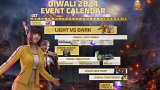 DIWALI 2024 EVENT CALENDAR FREE FIRE MAX  NEW EVENT INFORMATION 😍🤩👍 [upl. by Anastatius]