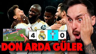 ARDA GULER ESTRENA CON EL MADRID CON UN GOLAZO EN LA GOLEADA ANTE EL CELTA 40 · GRAN VINICIUS [upl. by Annet]